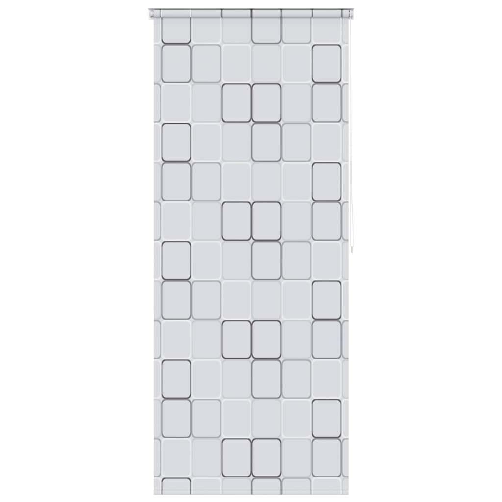 Tenda a Rullo per Doccia 120x240 cm Quadrati
