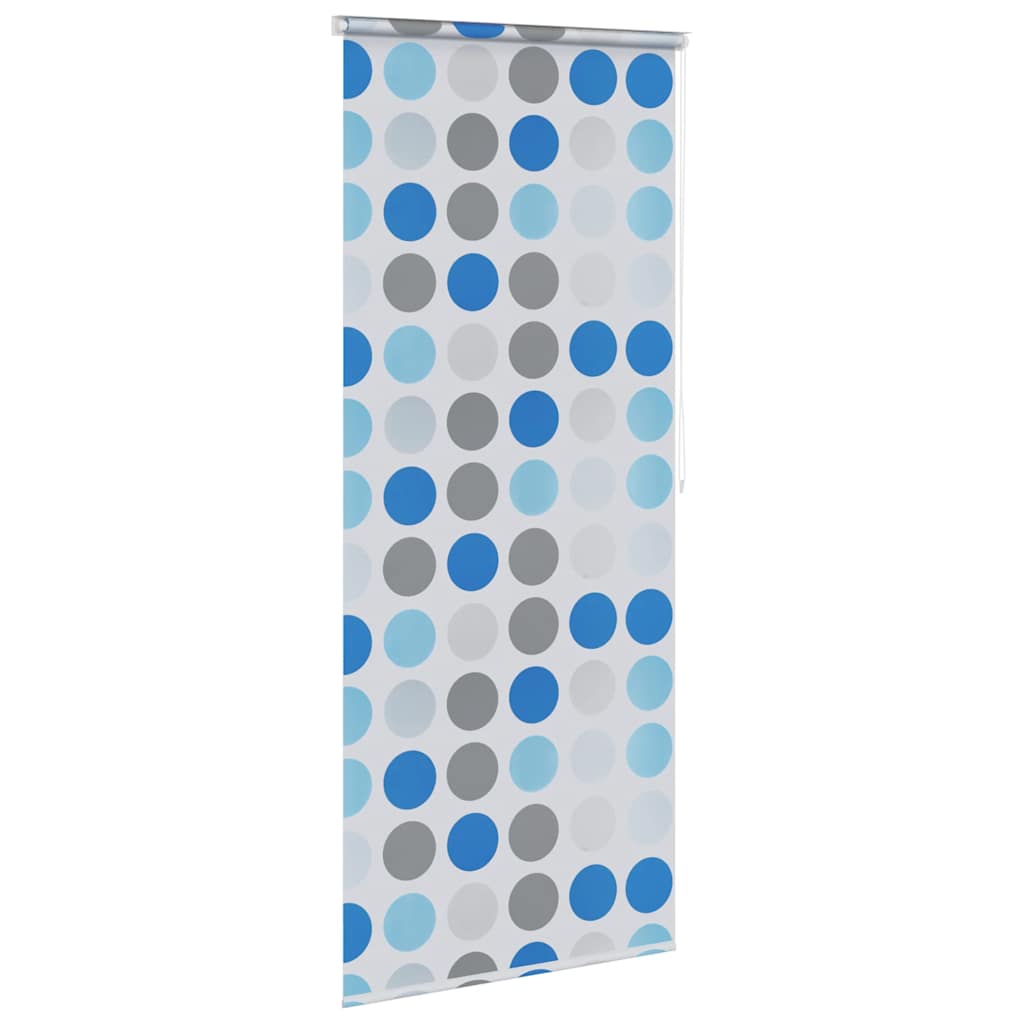 Tenda a Rullo per Doccia 80x240 cm con Motivo a Cerchi