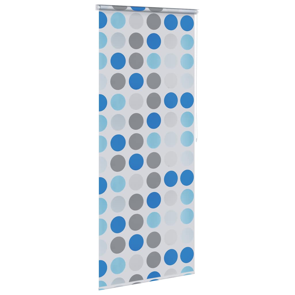 Tenda a Rullo per Doccia 100x240 cm con Motivo a Cerchi