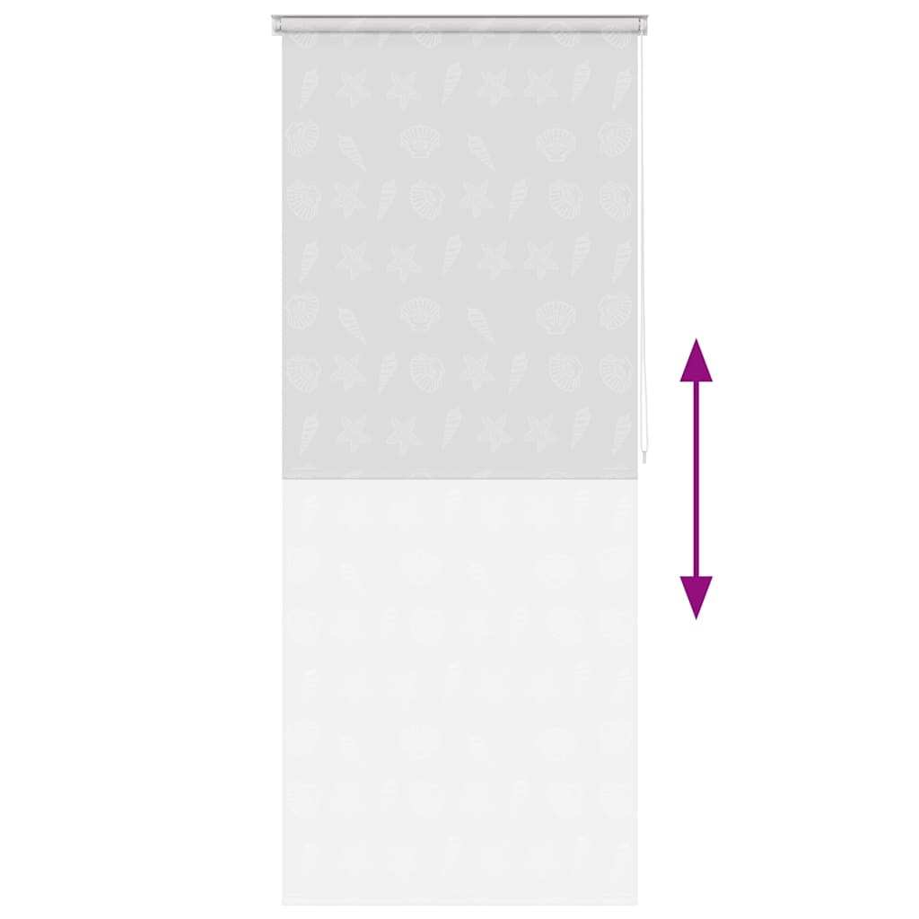 Tenda a Rullo per Doccia 100x240 cm Stella Marina