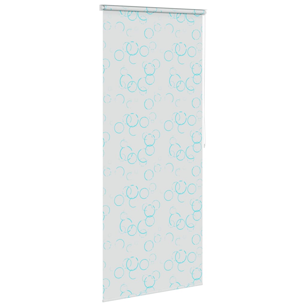 Tenda a Rullo per Doccia 80x240 cm con Motivo a Bolle