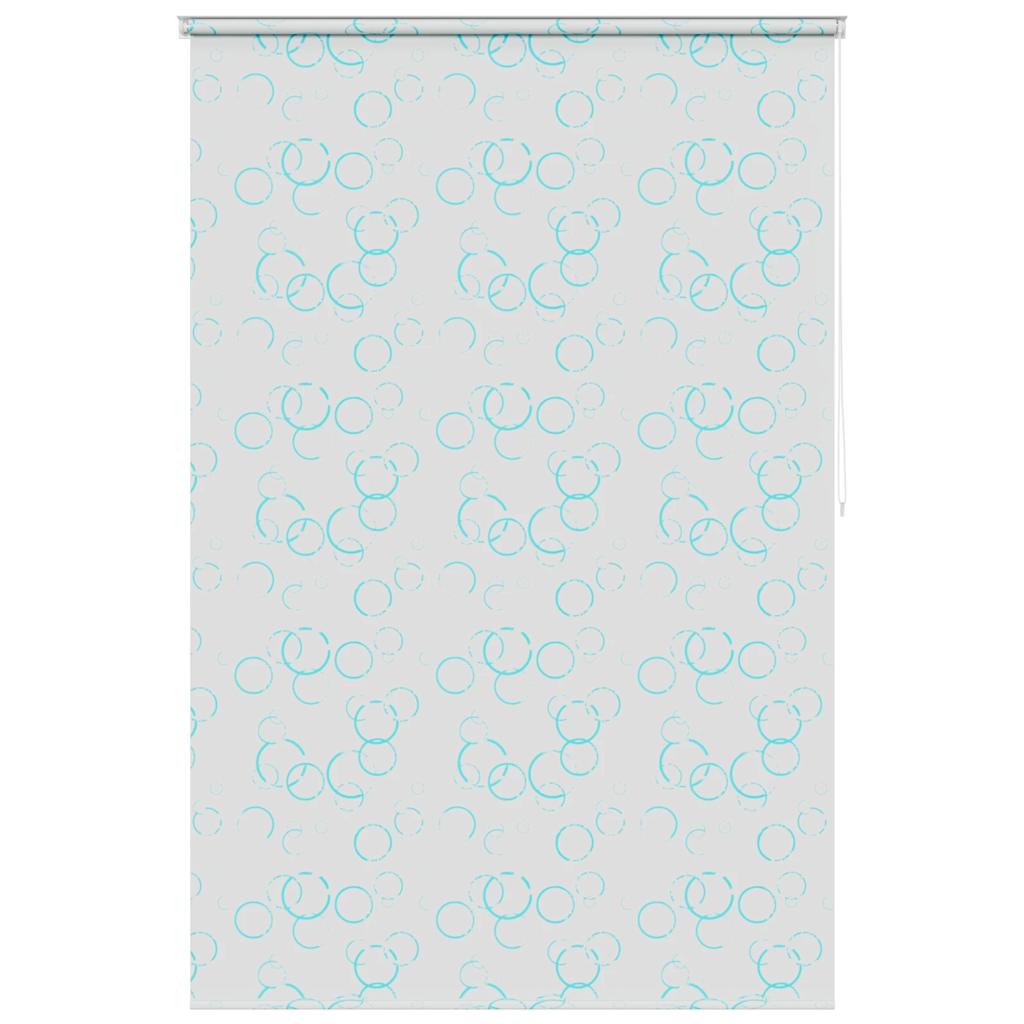 Tenda a Rullo per Doccia 140x240 cm con Motivo a Bolle
