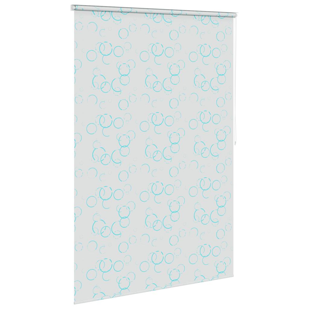 Tenda a Rullo per Doccia 140x240 cm con Motivo a Bolle