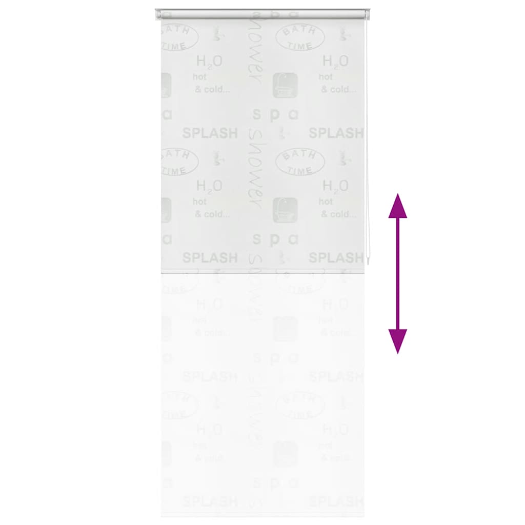 Tenda a Rullo per Doccia 80x240 cm Schizzi