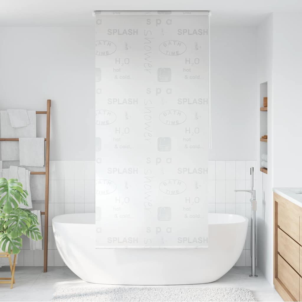 Tenda a Rullo per Doccia 100x240 cm Schizzi