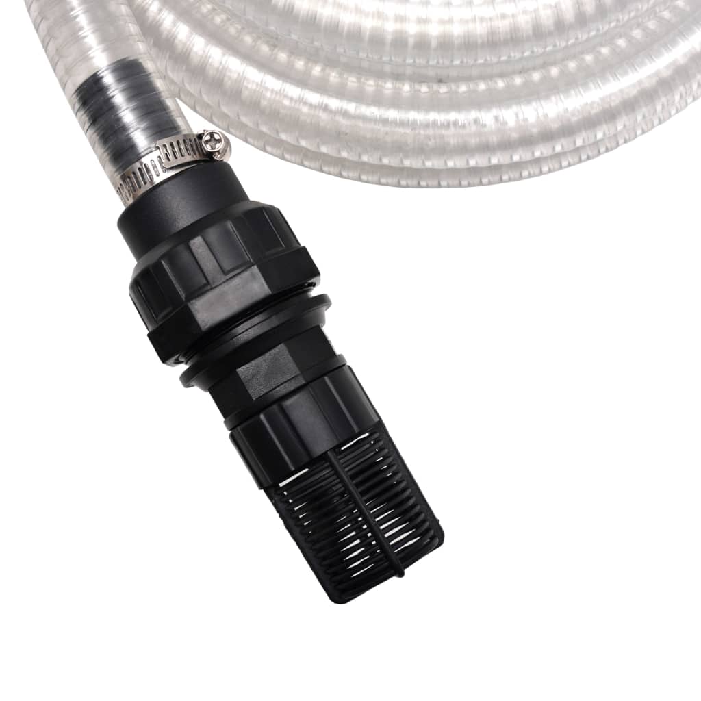 Tubo di Aspirazione con Connettori 4 m 22 mm Bianco