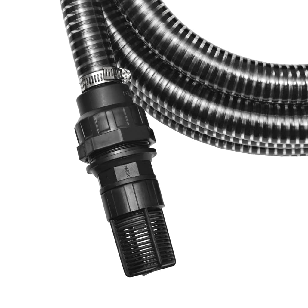 Tubo di Aspirazione con Connettori 4 m 22 mm Nero