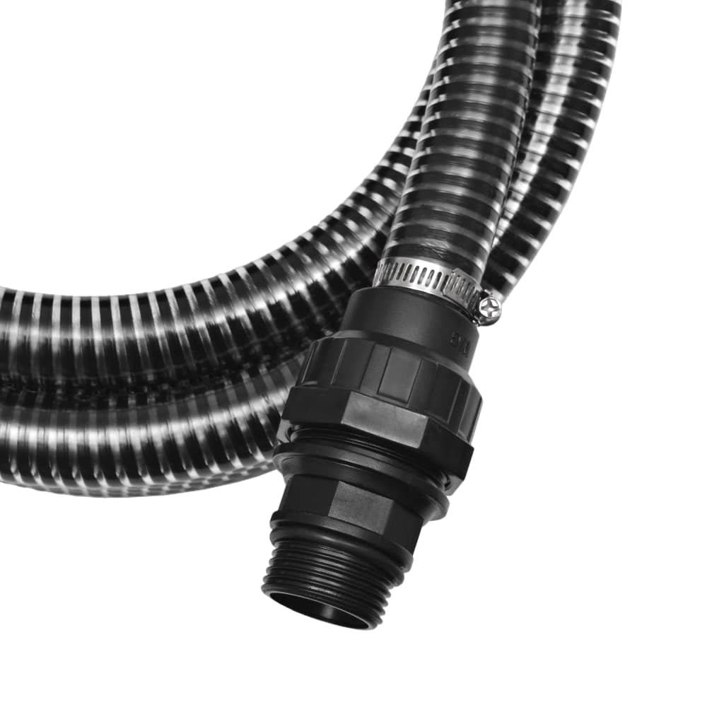 Tubo di Aspirazione con Connettori 4 m 22 mm Nero