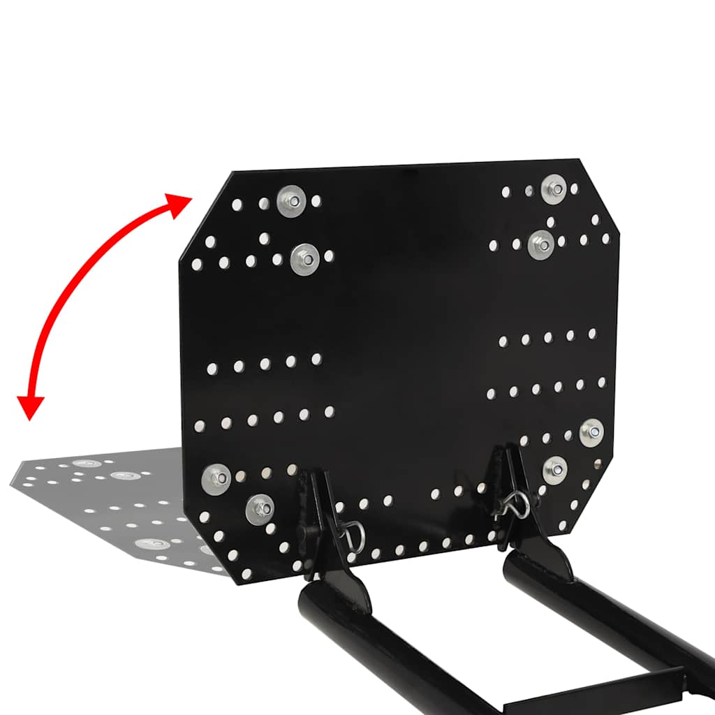 Spazzaneve per ATV 150x38 cm Nero