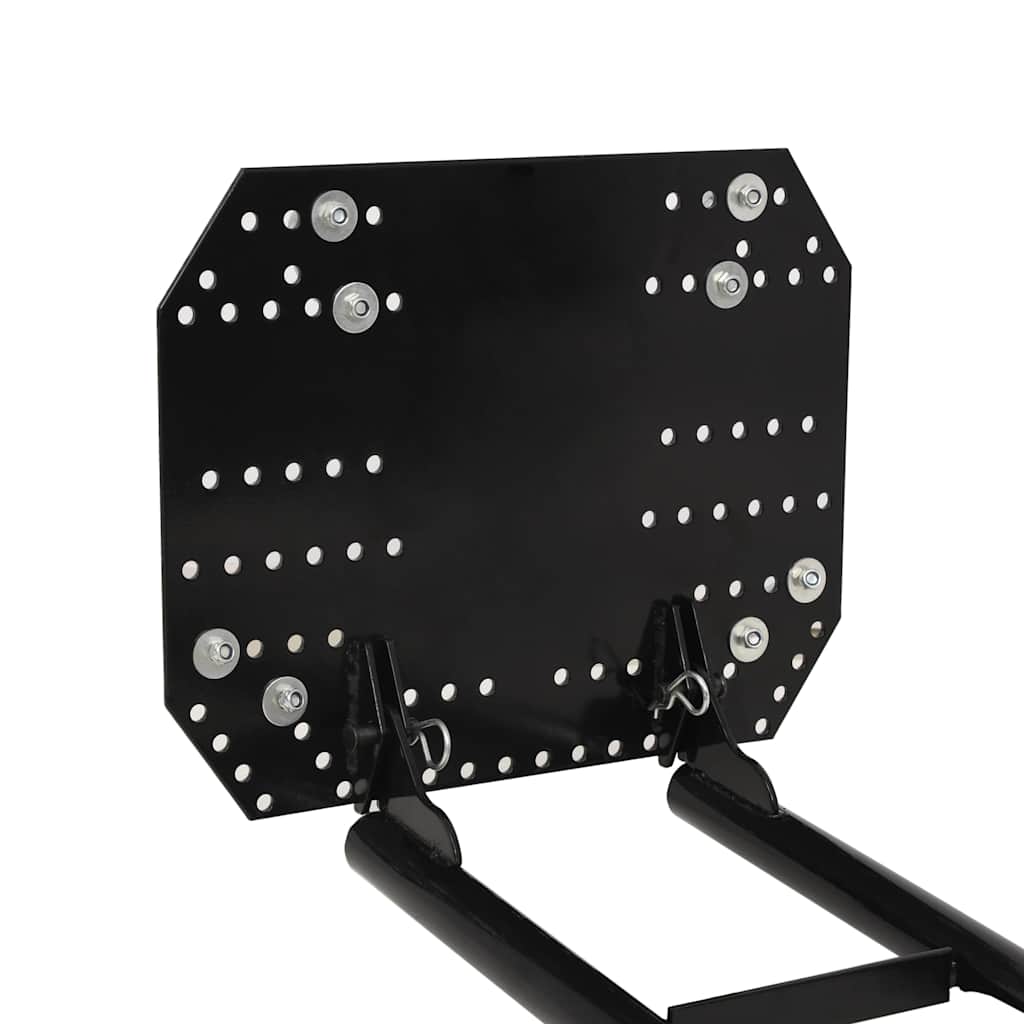Spazzaneve per ATV 150x38 cm Nero