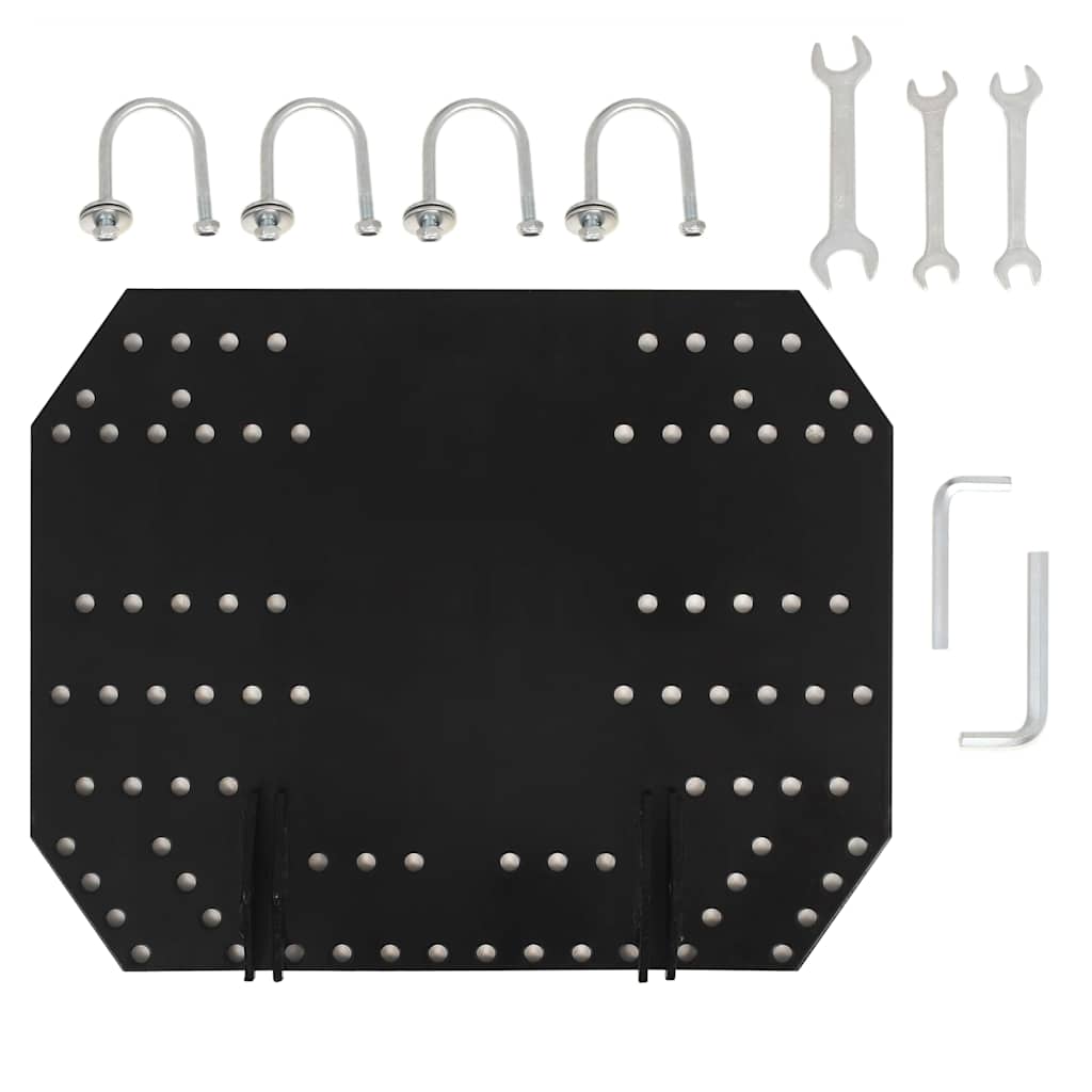 Spazzaneve per ATV 150x38 cm Nero