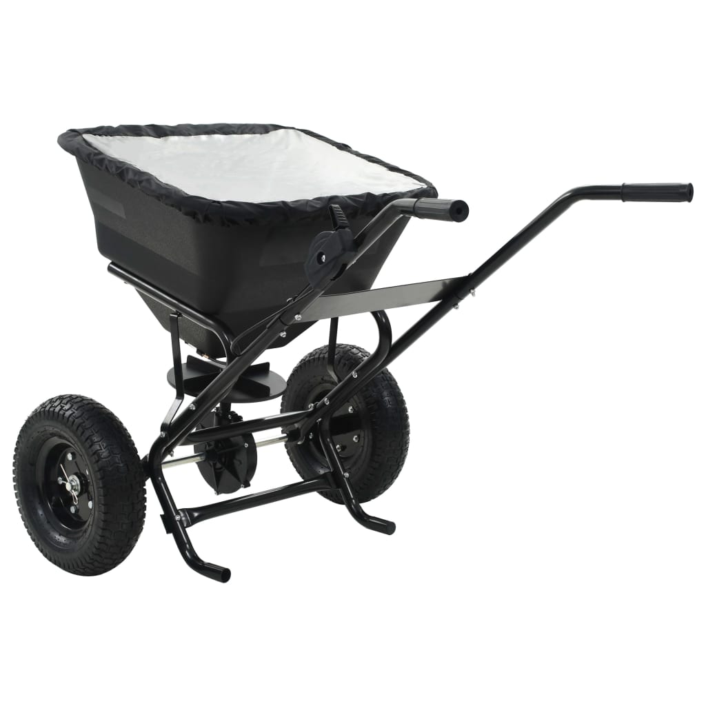 Spargisale a Spinta in PVC e Acciaio 106x73x76 cm 45 L