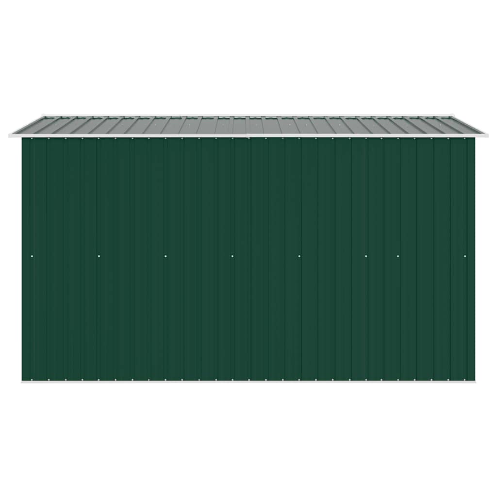 Casetta da Giardino 257x298x178 cm in Metallo Verde