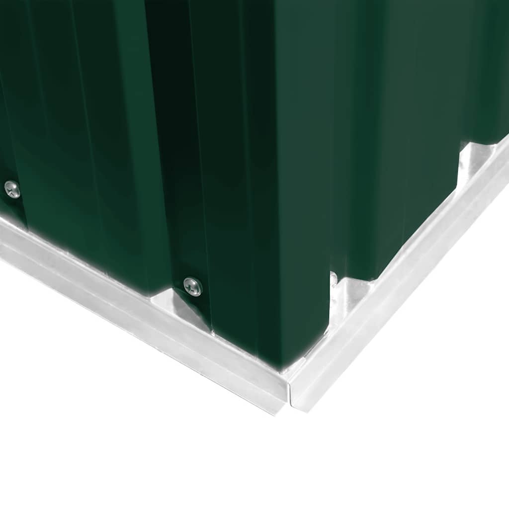 Casetta da Giardino 257x298x178 cm in Metallo Verde