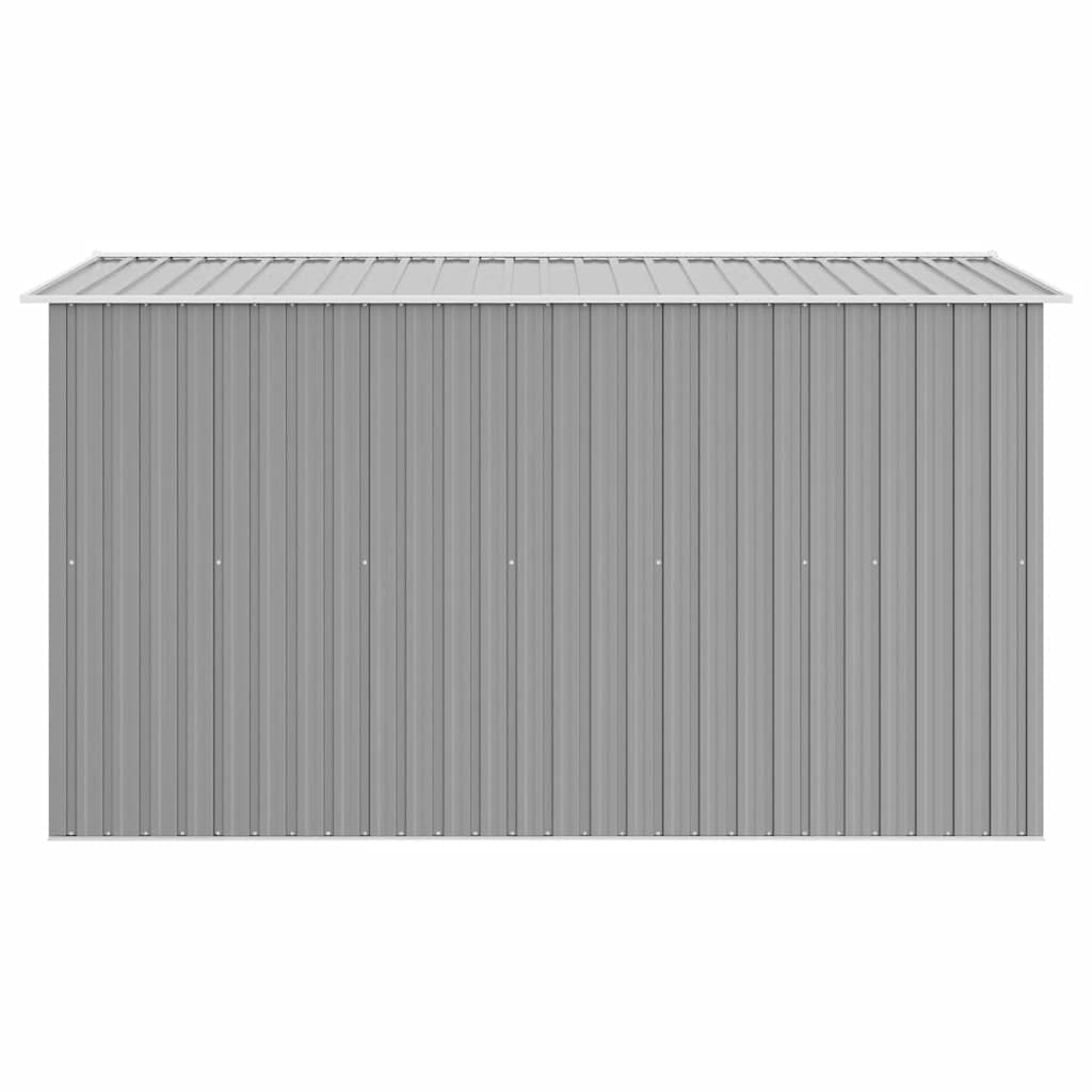 Casetta da Giardino 257x298x178 cm in Metallo Grigio