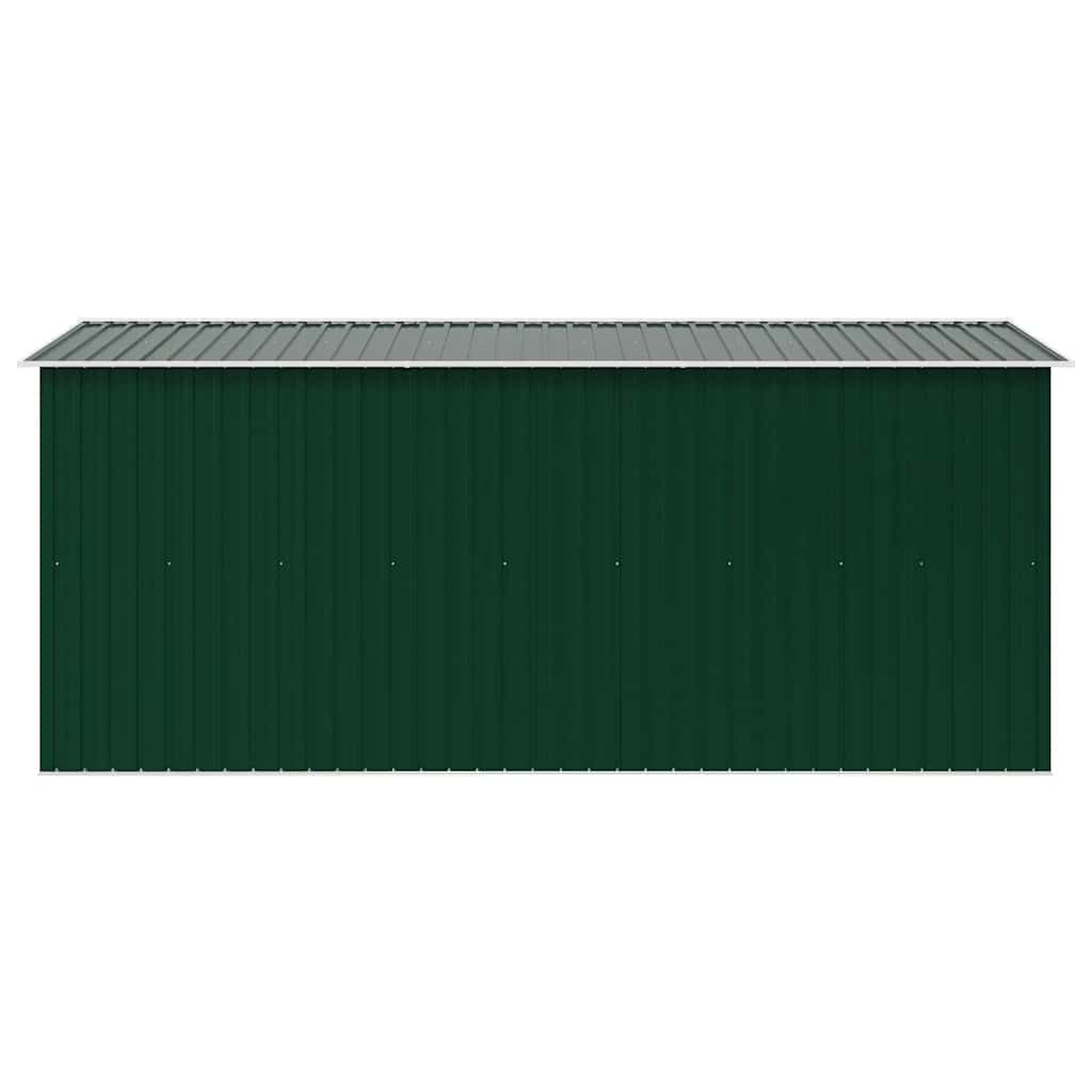 Casetta da Giardino 257x392x181 cm in Metallo Verde