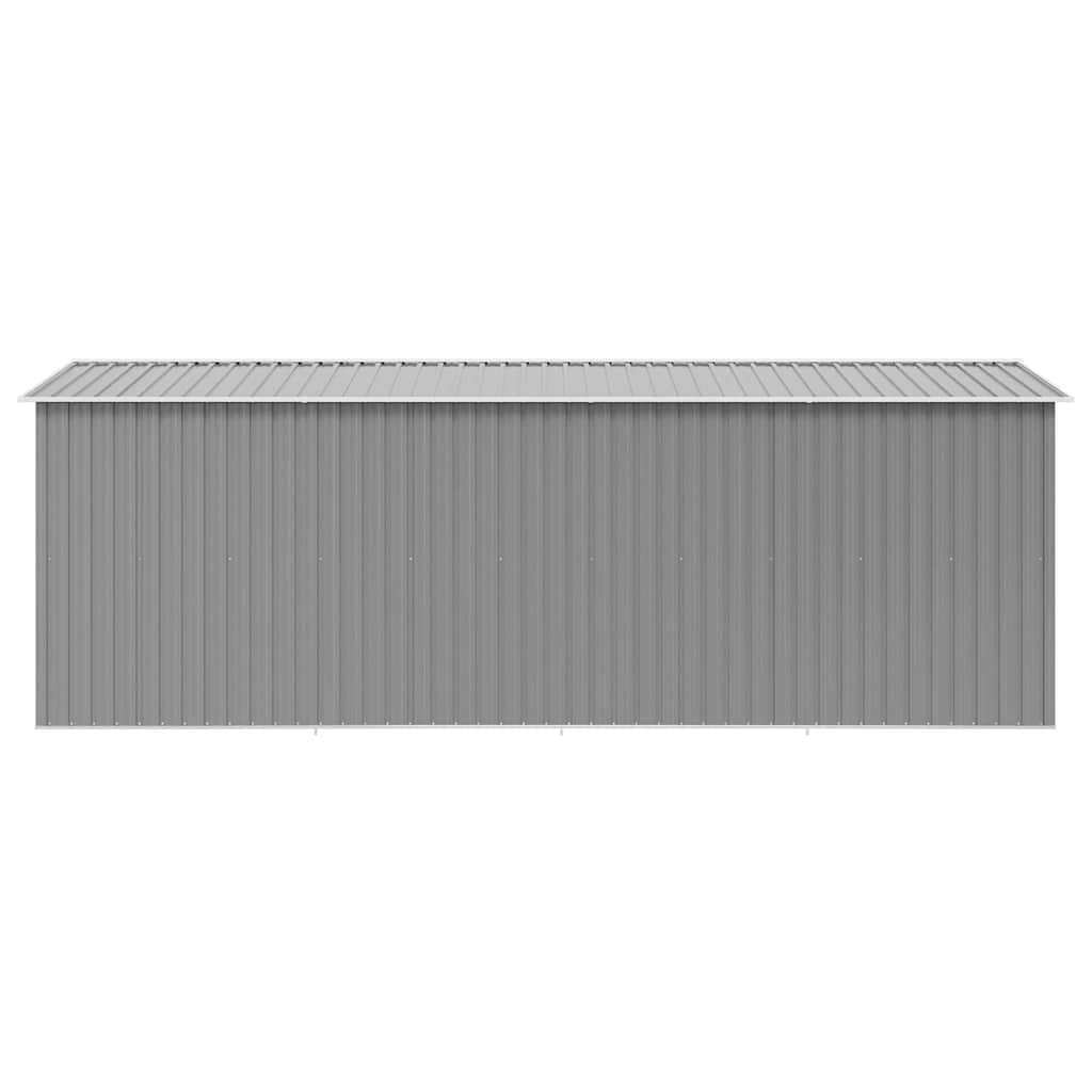 Casetta da Giardino 257x489x181 cm in Metallo Grigio