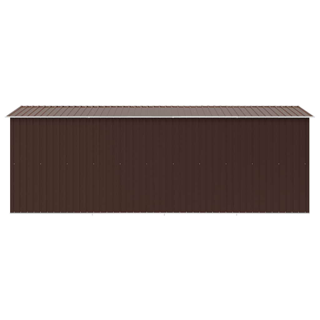 Casetta da Giardino 257x489x181 cm in Metallo Marrone