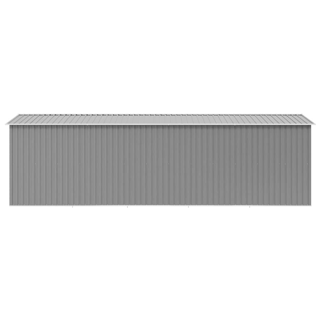 Casetta da Giardino 257x580x181 cm in Metallo Grigio