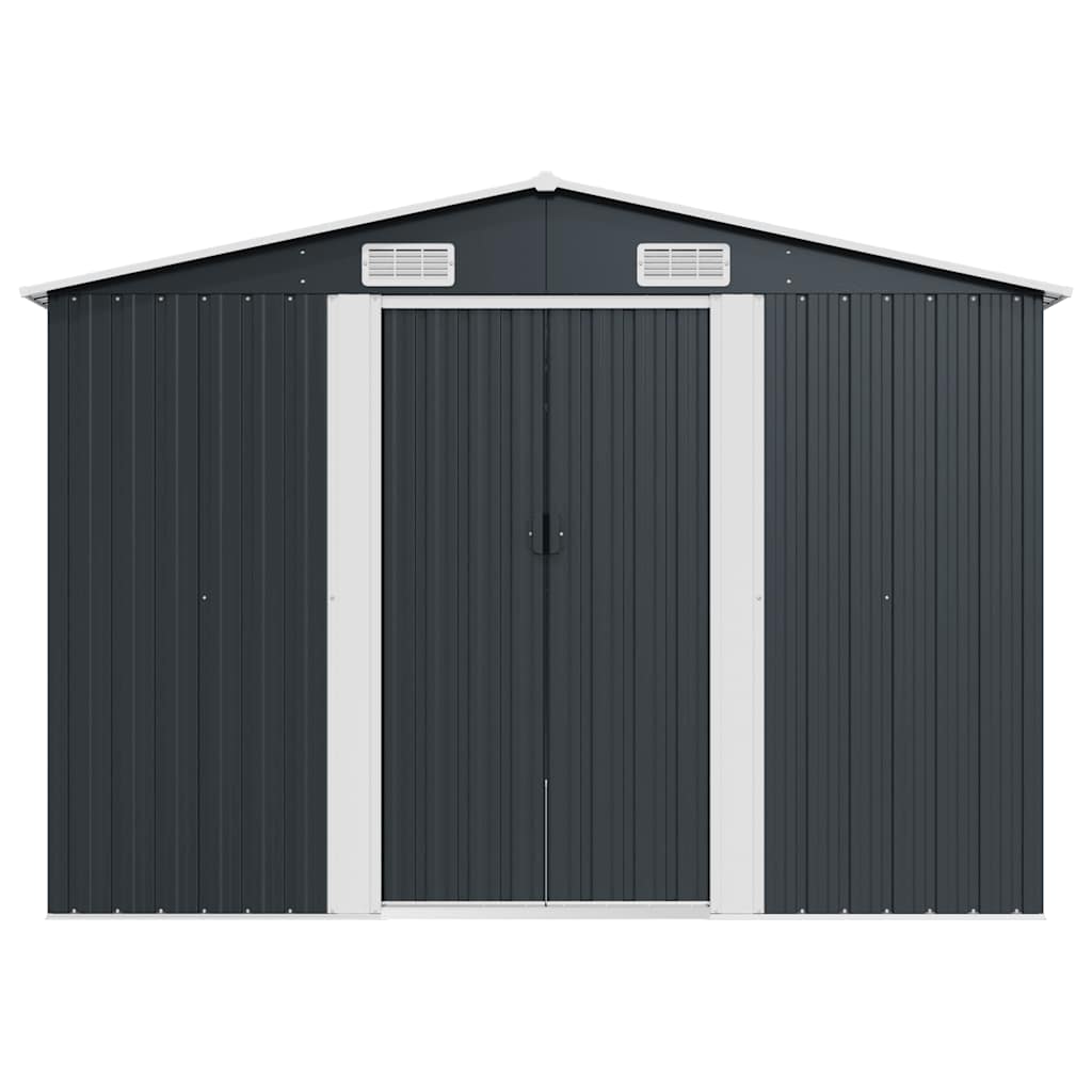 Casetta da Giardino 257x580x181 cm in Metallo Antracite