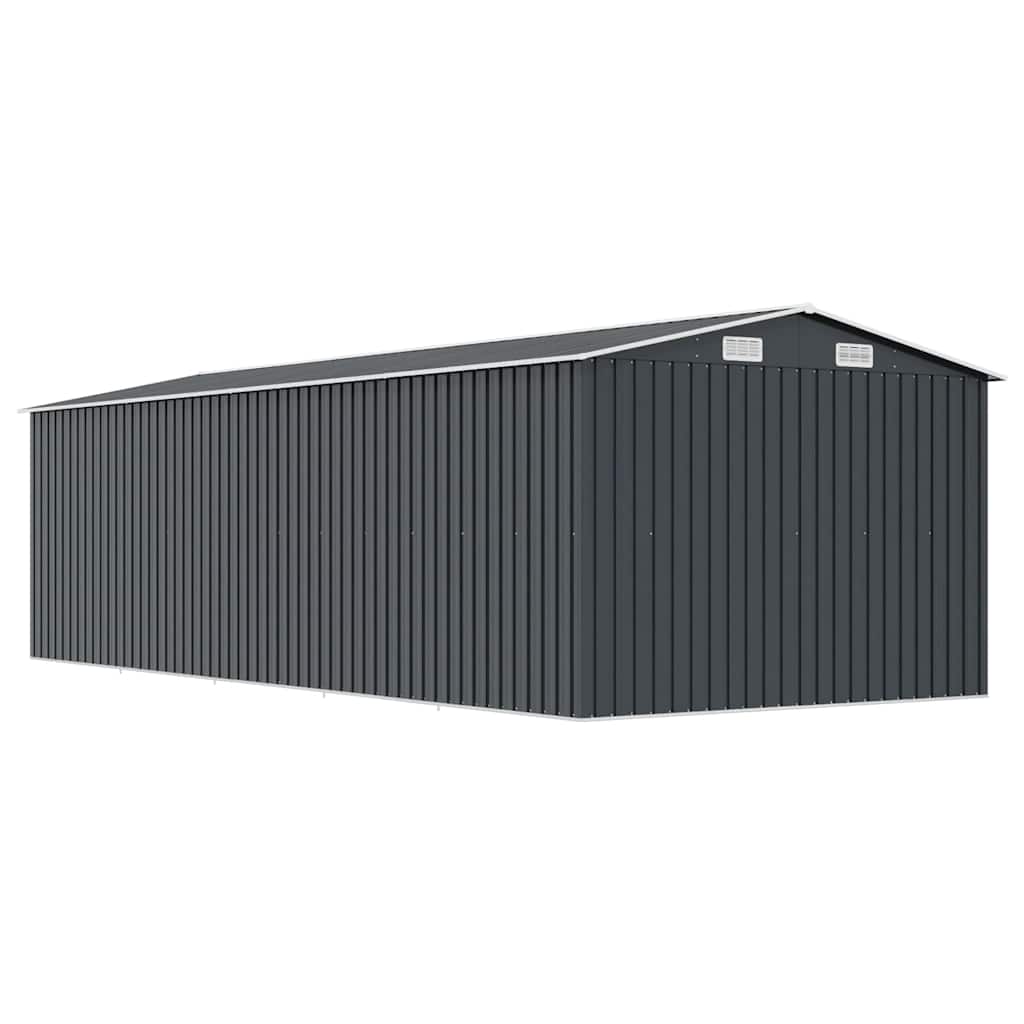 Casetta da Giardino 257x580x181 cm in Metallo Antracite