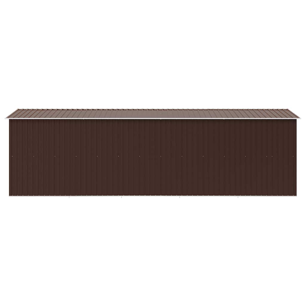 Casetta da Giardino 257x580x181 cm in Metallo Marrone