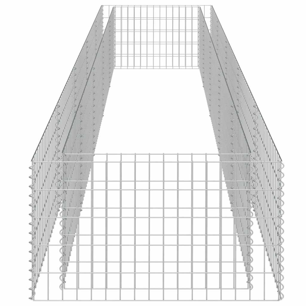 Gabbione Letto Rialzato in Acciaio Zincato 450 x 90 x 50 cm