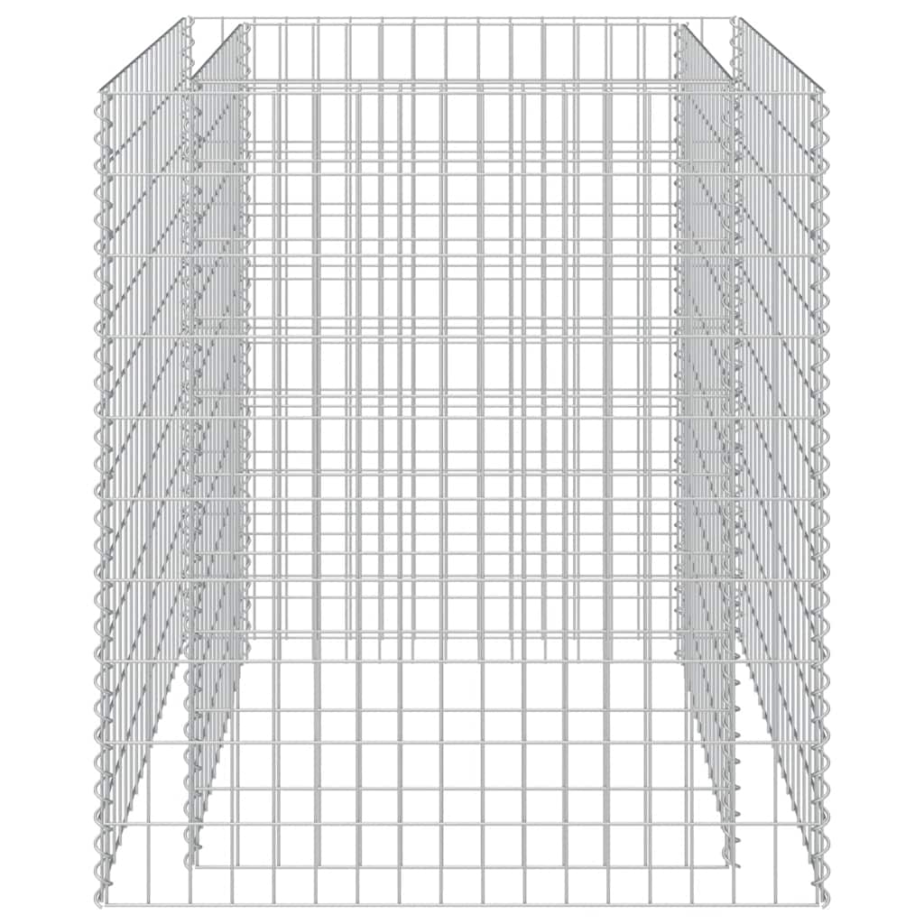 Gabbione Letto Rialzato in Acciaio Zincato 90x90x100 cm