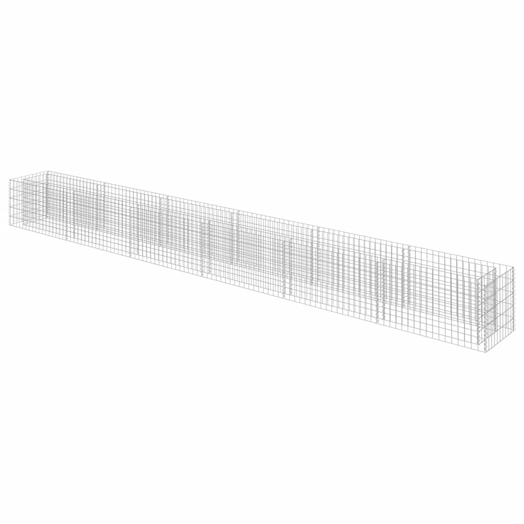 Gabbione Letto Rialzato in Acciaio Zincato 540x50x50 cm