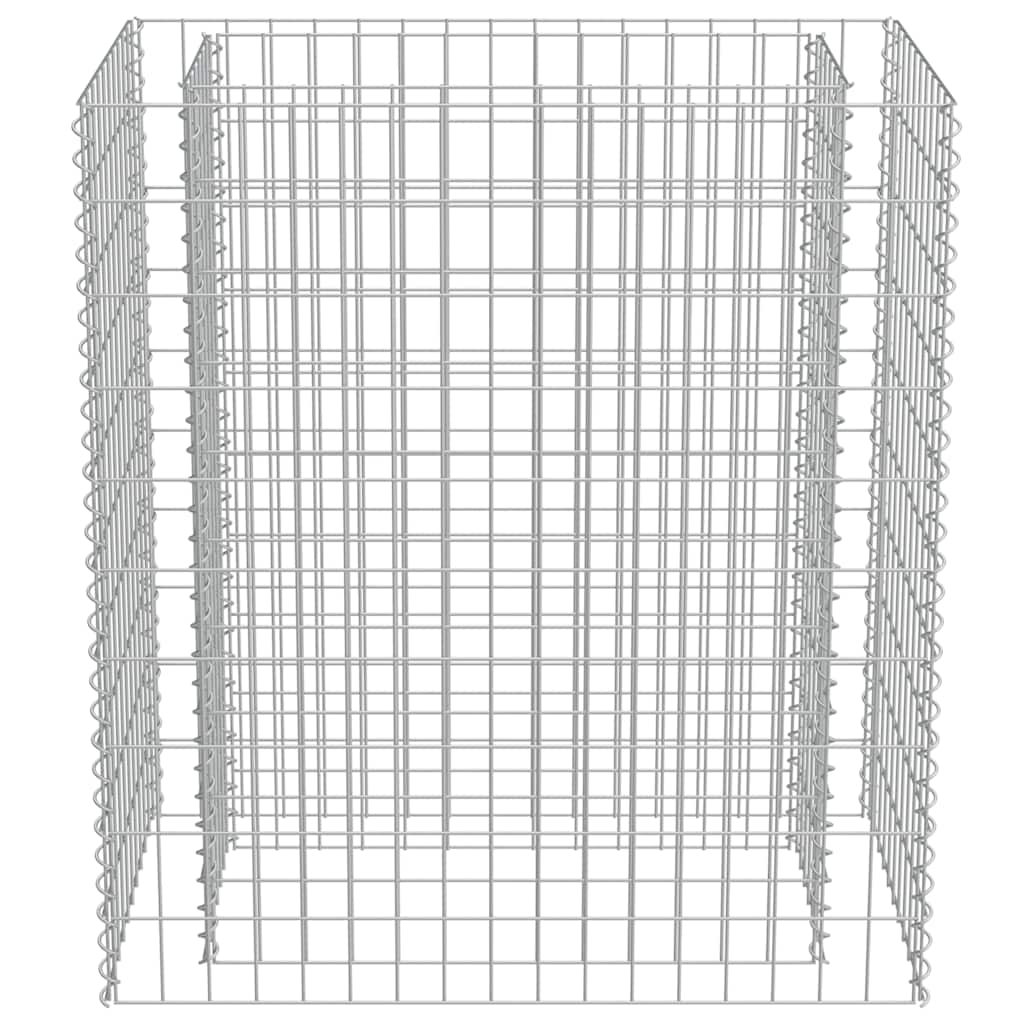 Gabbione Letto Rialzato in Acciaio Zincato 90x50x100 cm
