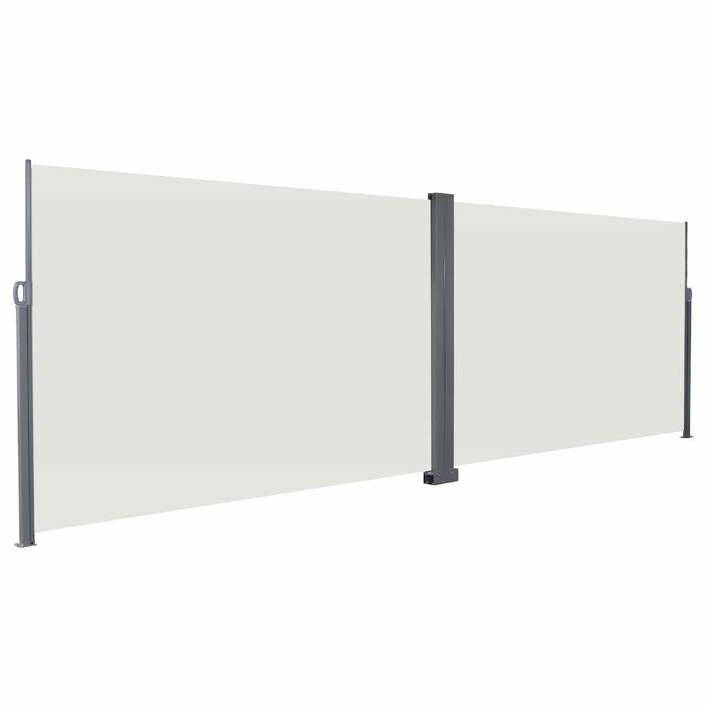 Tenda laterale retrattile Crema 600 x 200 cm Metallo