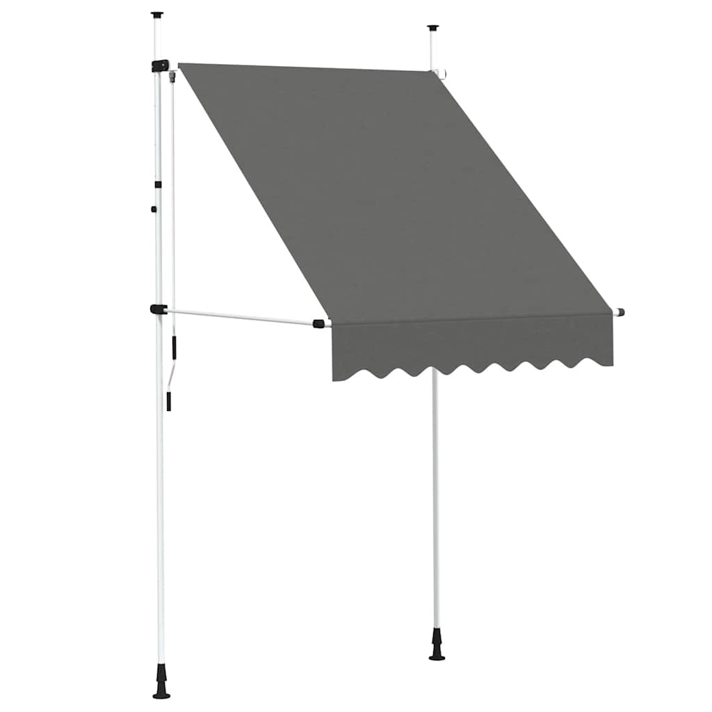 Tenda da Sole Retrattile Manuale 150 cm Antracite