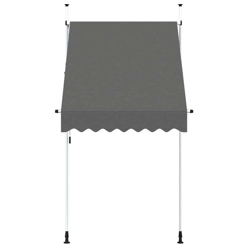 Tenda da Sole Retrattile Manuale 150 cm Antracite