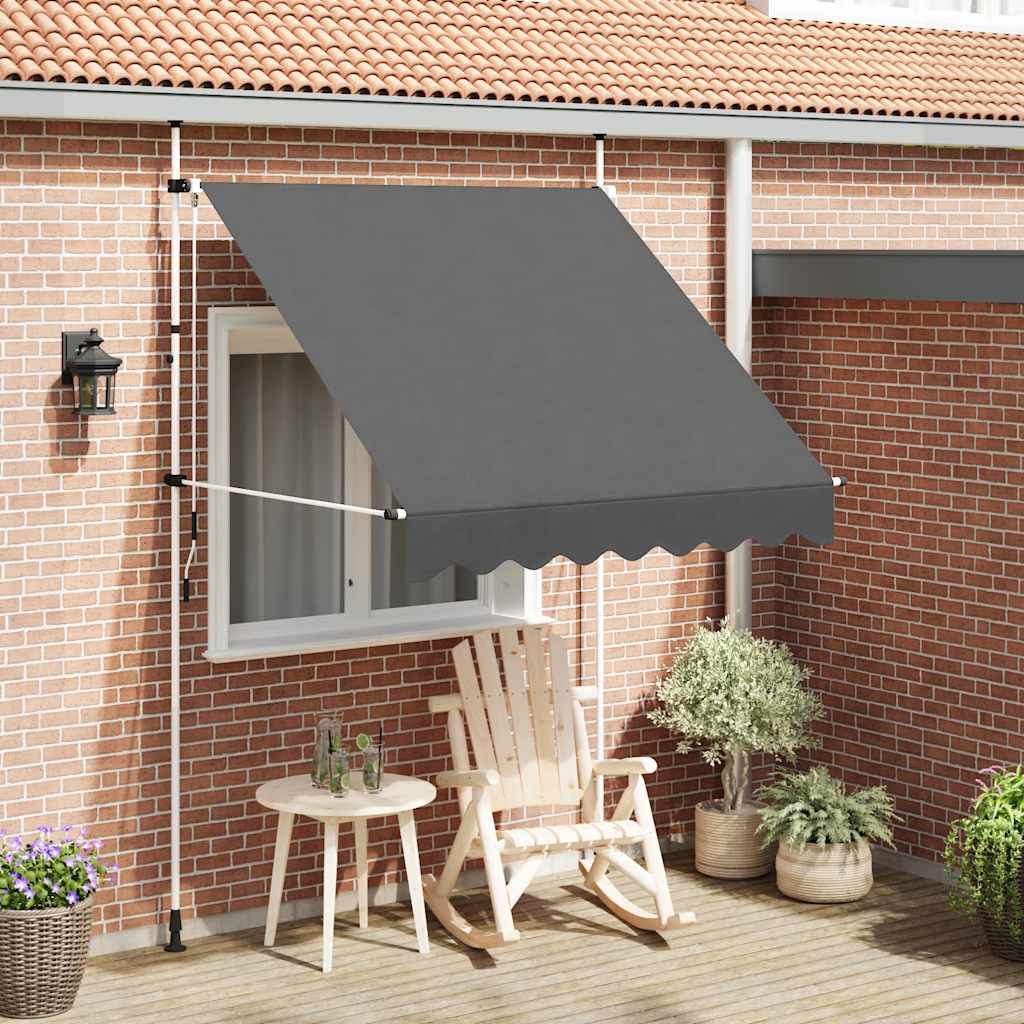 Tenda da Sole Retrattile Manuale 200 cm Antracite
