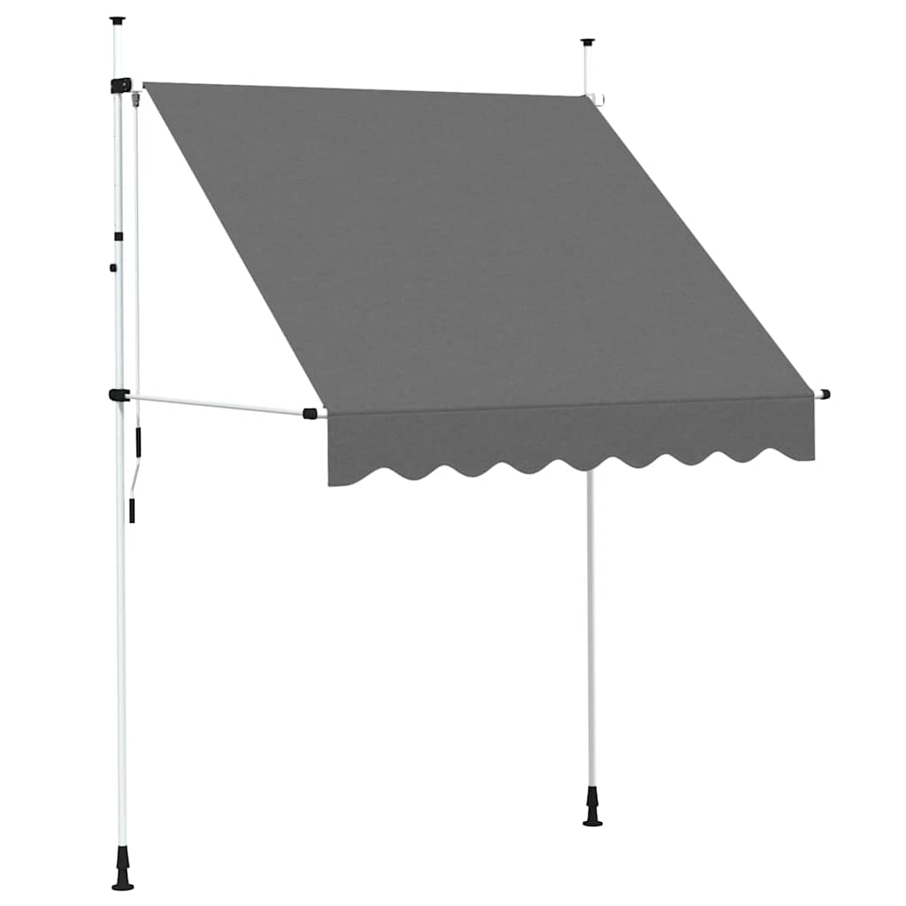 Tenda da Sole Retrattile Manuale 200 cm Antracite