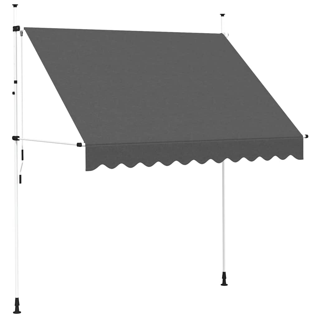 Tenda da Sole Retrattile Manuale 250 cm Antracite