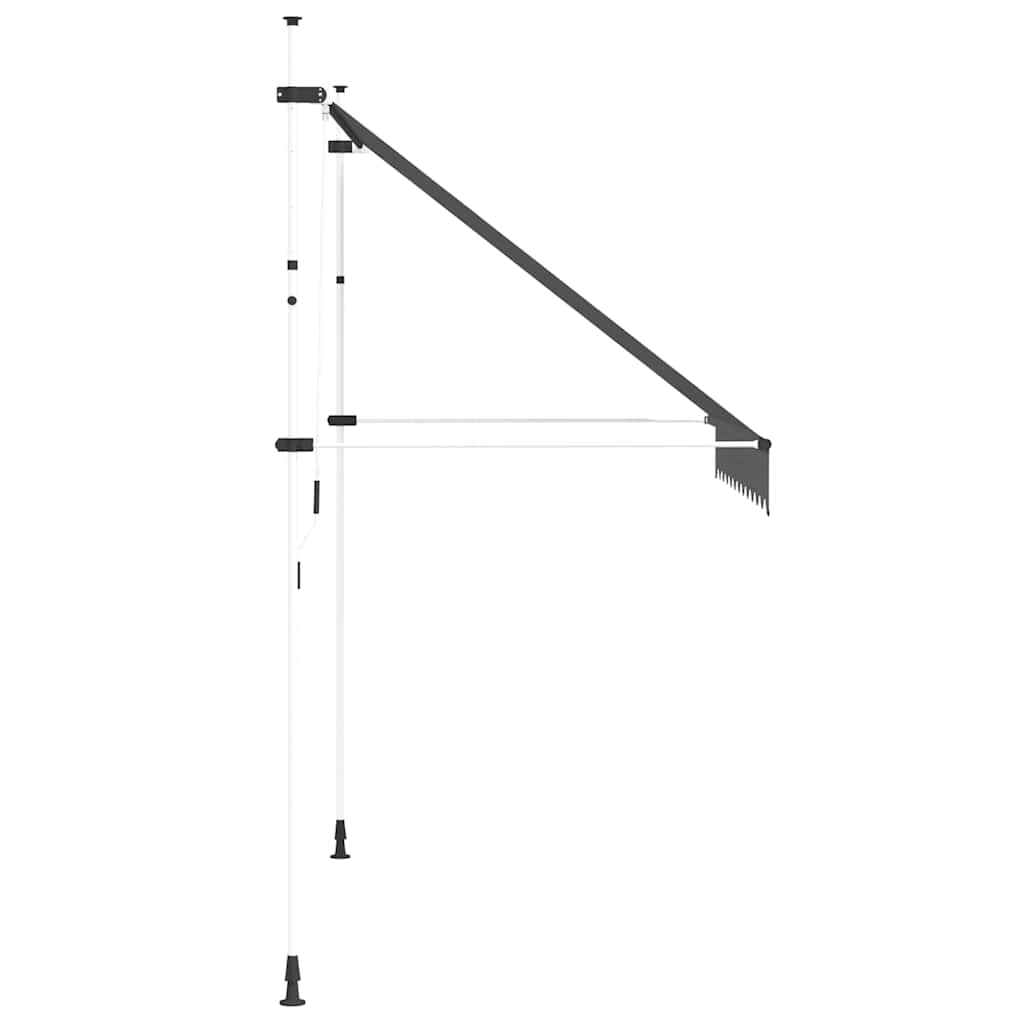 Tenda da Sole Retrattile Manuale 250 cm Antracite
