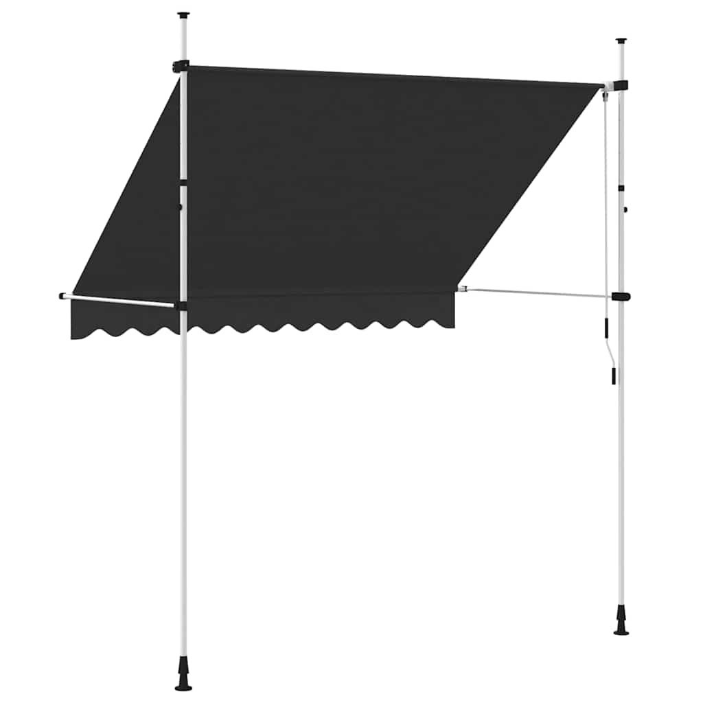Tenda da Sole Retrattile Manuale 250 cm Antracite