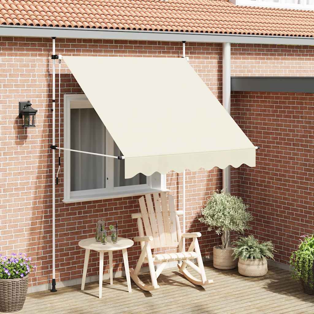 Tenda da Sole Retrattile Manuale 200 cm Crema