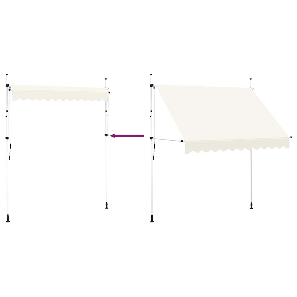 Tenda da Sole Retrattile Manuale 250 cm Crema