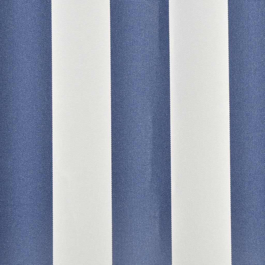Tessuto di Ricambio per Tenda da Sole Blu e Bianco 350x250 cm Poliestere