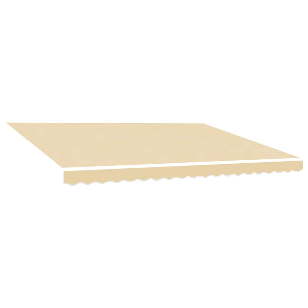 Tessuto di Ricambio per Tenda da Sole Crema 500x300 cm Poliestere