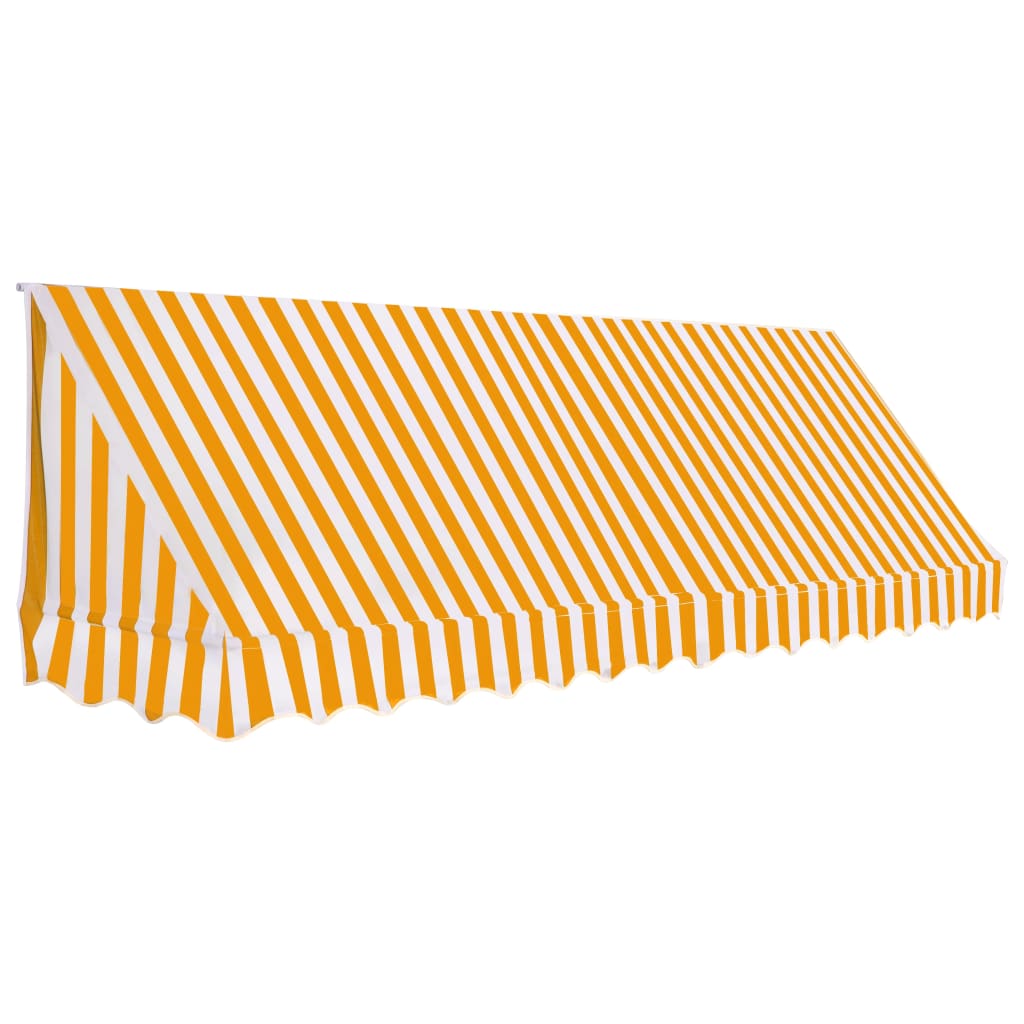 Tenda da Sole per Bistrò 350x120 cm Arancione e Bianca