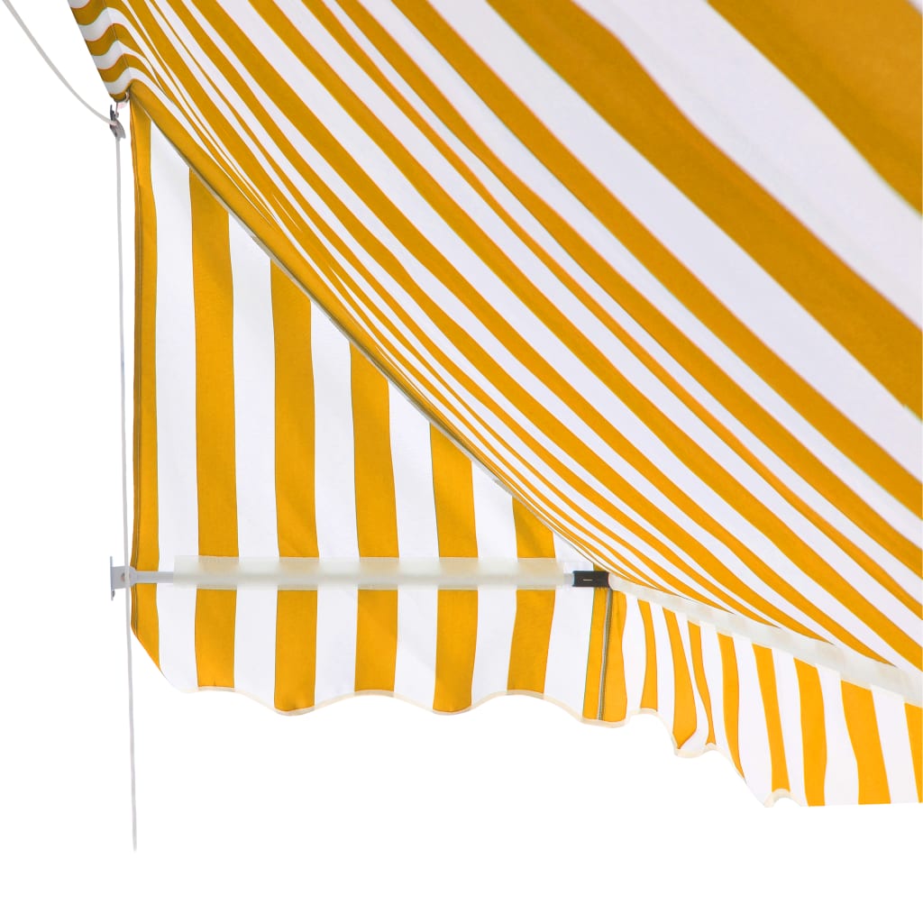 Tenda da Sole per Bistrò 350x120 cm Arancione e Bianca