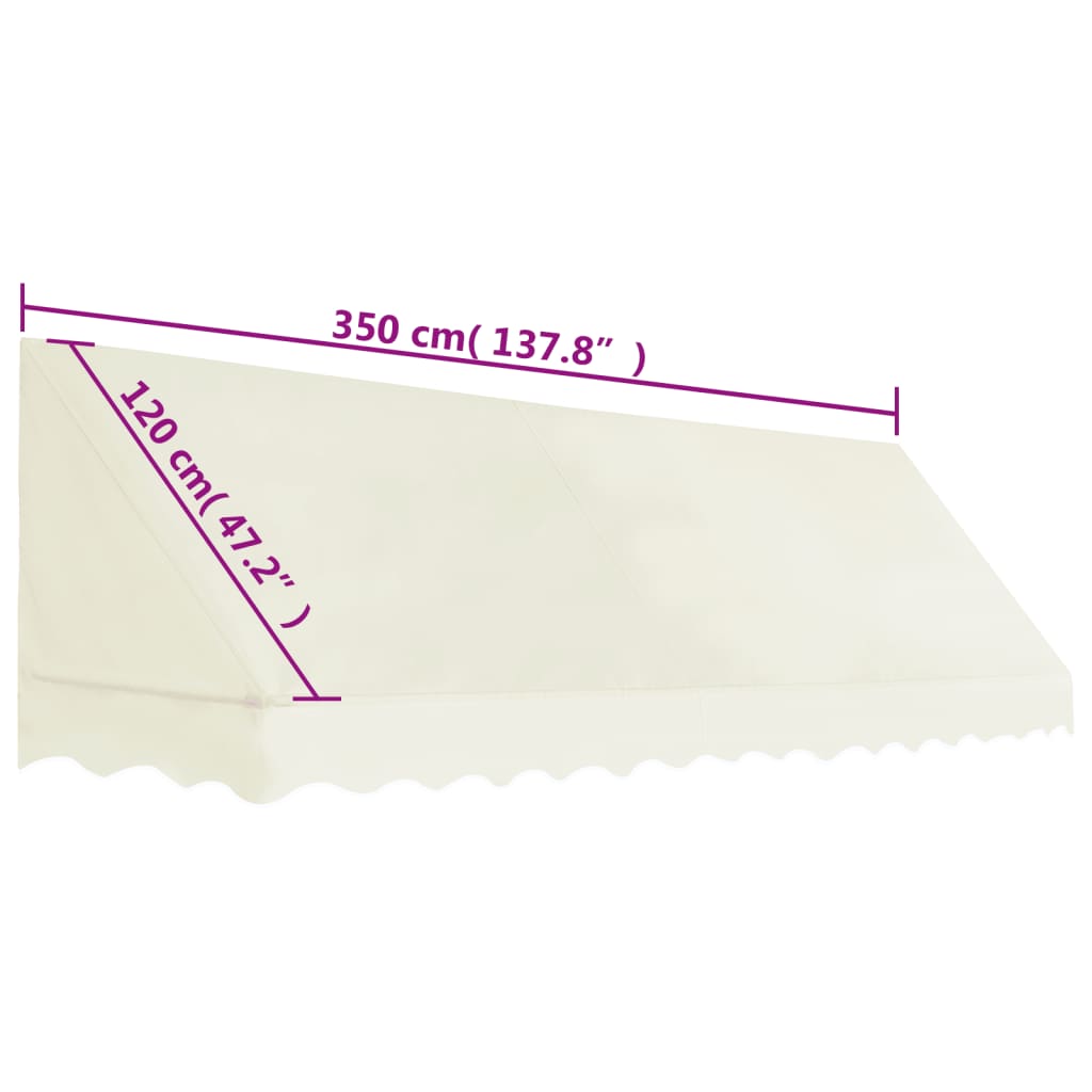Tenda da Sole 350x120 cm Crema