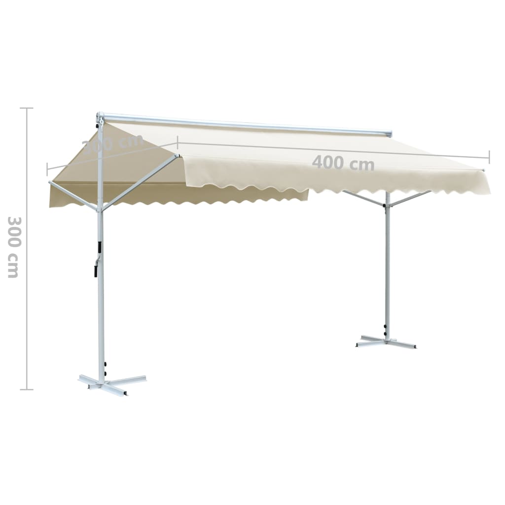 Tenda da Sole a Gazebo 4x3 m Crema