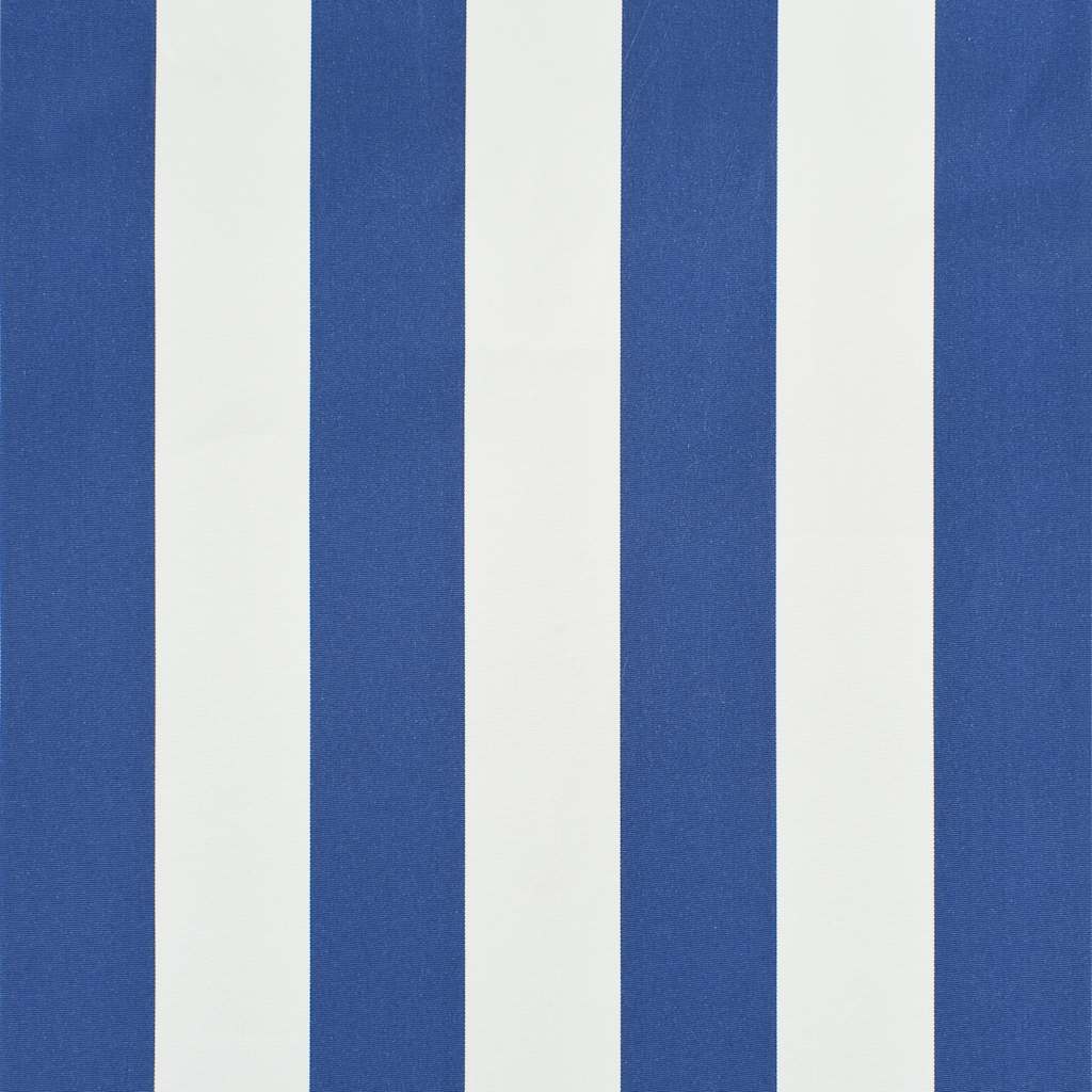 Tenda da Sole Retrattile 350x150 cm Blu e Bianco