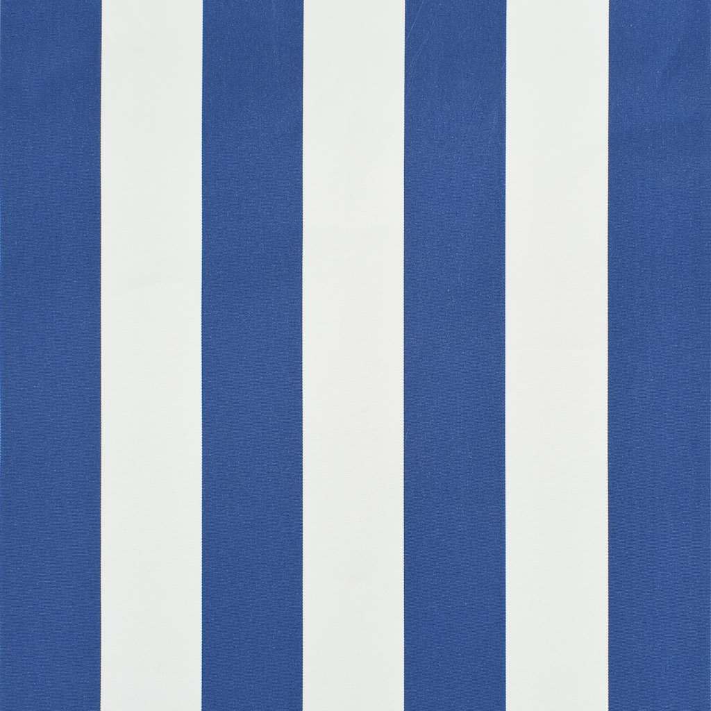 Tenda da Sole Retrattile 400x150 cm Blu e Bianco