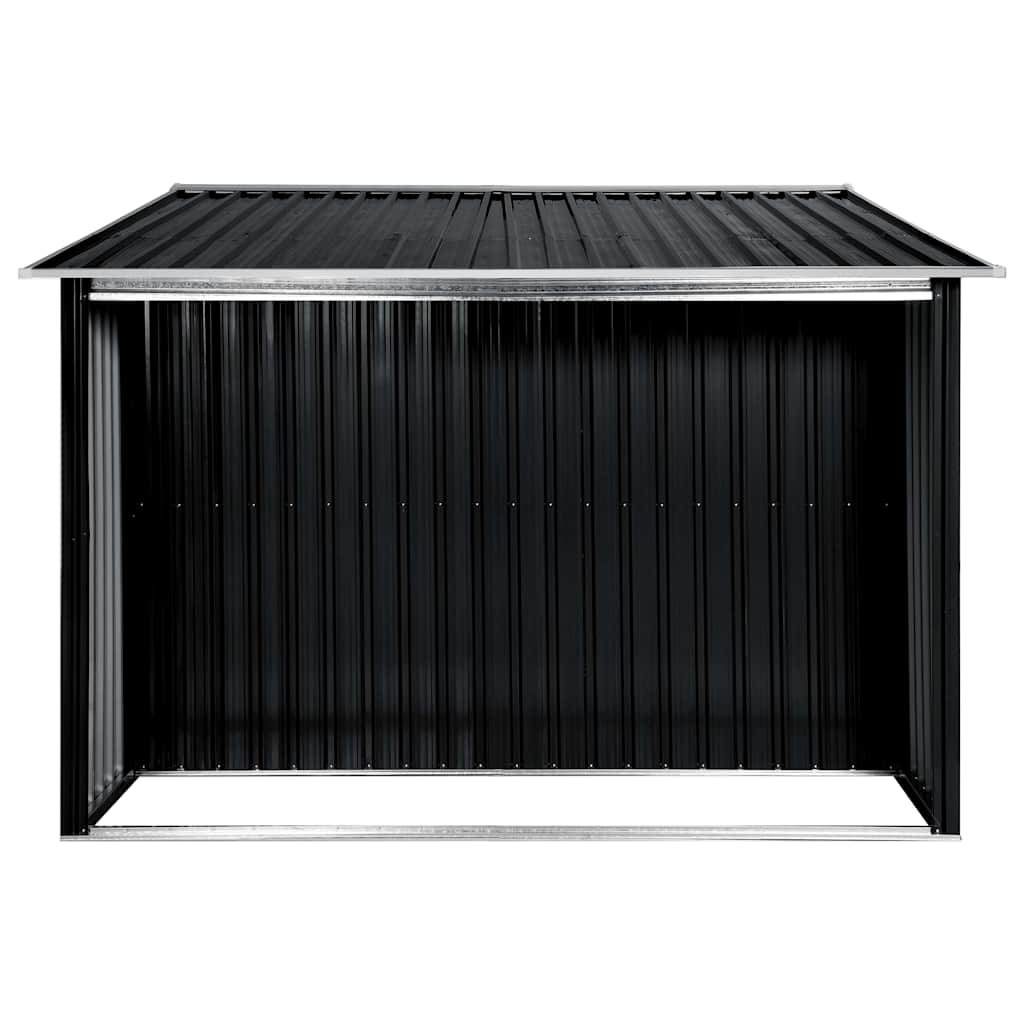 Capanno con Porte Scorrevoli Antracite 329,5x131x178cm Acciaio