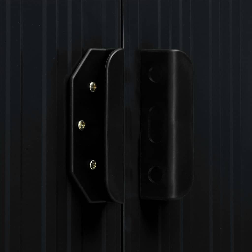 Capanno con Porte Scorrevoli Antracite 329,5x131x178cm Acciaio